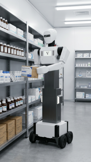 Humanoid robot deployed in pharmaceutical